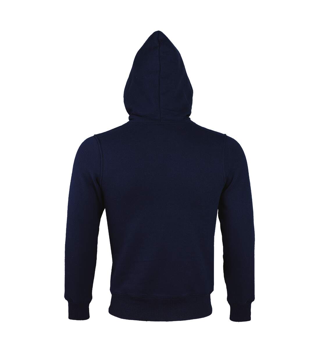 Sherpa sweatshirt à capuche et fermeture zippée homme bleu marine SOLS-2