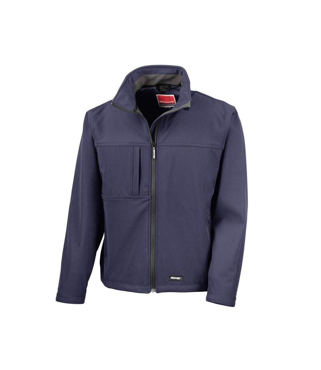 Veste Respirante Classic Softshell Pour Hommes Bleu Marine Result-2