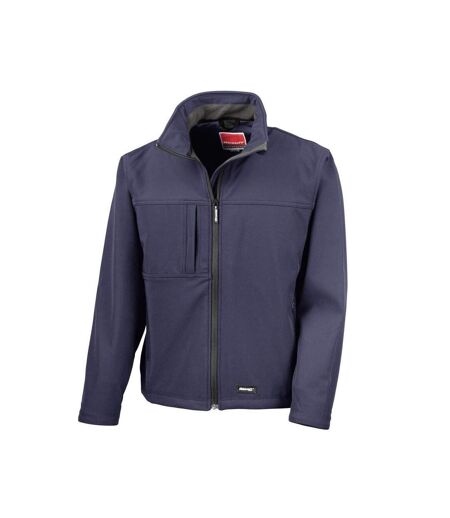 Veste Respirante Classic Softshell Pour Hommes Bleu Marine Result