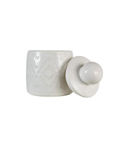 Boîte Déco en Céramique Mala 19cm Blanc