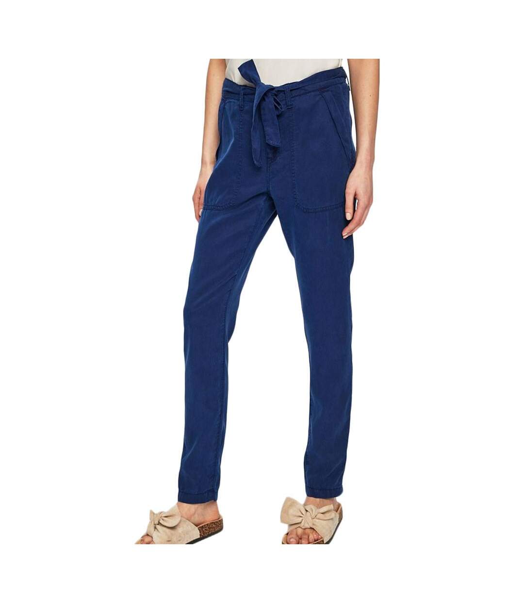 Pantalon Fluide Bleu Femme Pepe Jeans Drifter - W27-L30