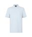 Mens Interlock Short-sleeved Polo Shirt Blue Boss-1