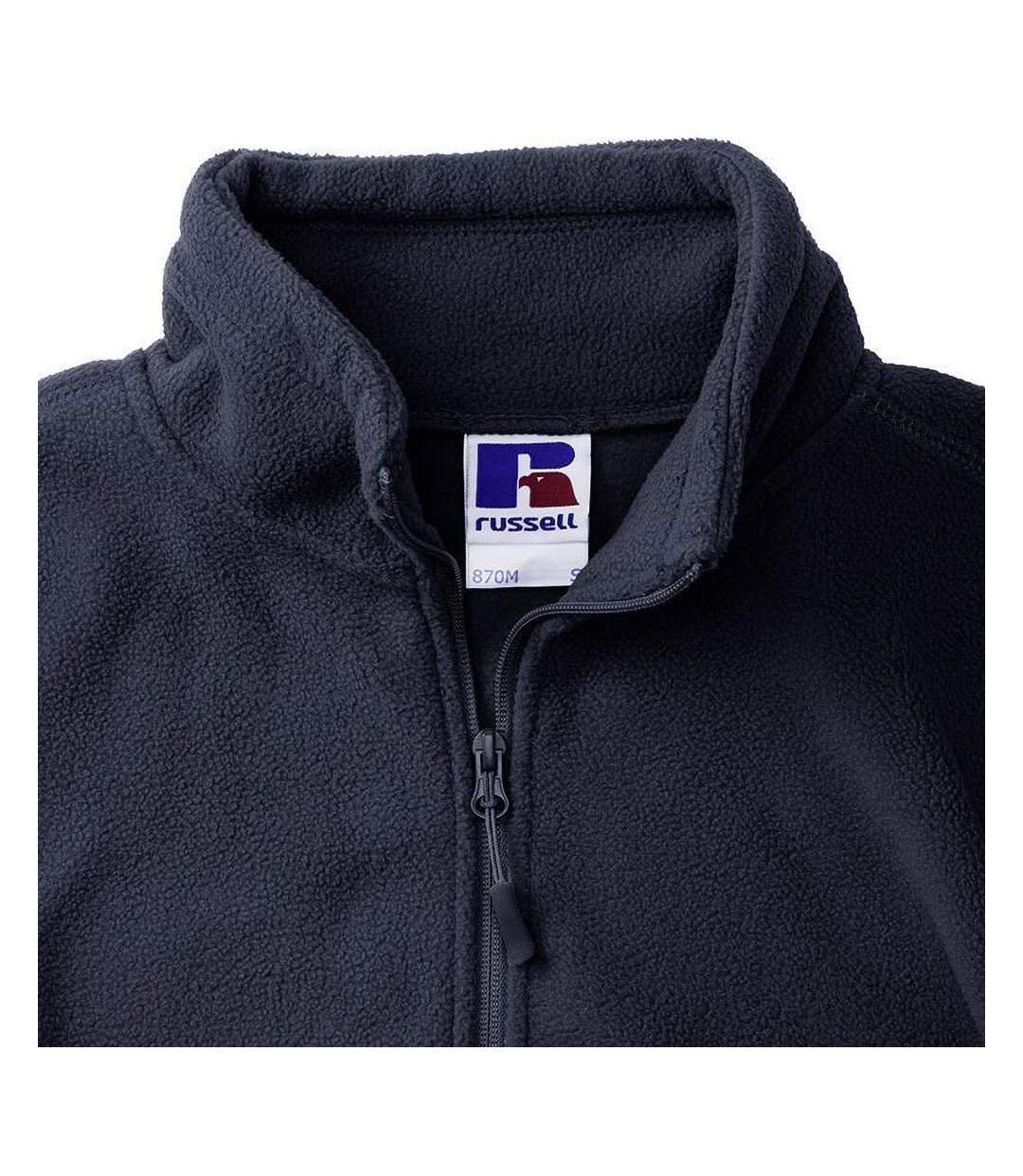 Jerzees Colours Veste Polaire À Fermeture Zippée Homme Bleu Marine Russell-4