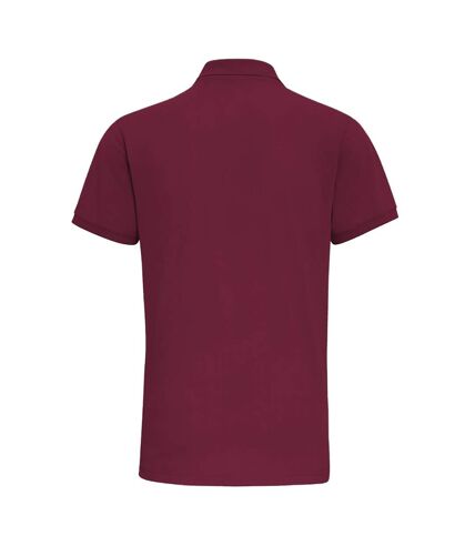 Asquith & Fox Mens Short Sleeve Performance Blend Polo Shirt (Burgundy)