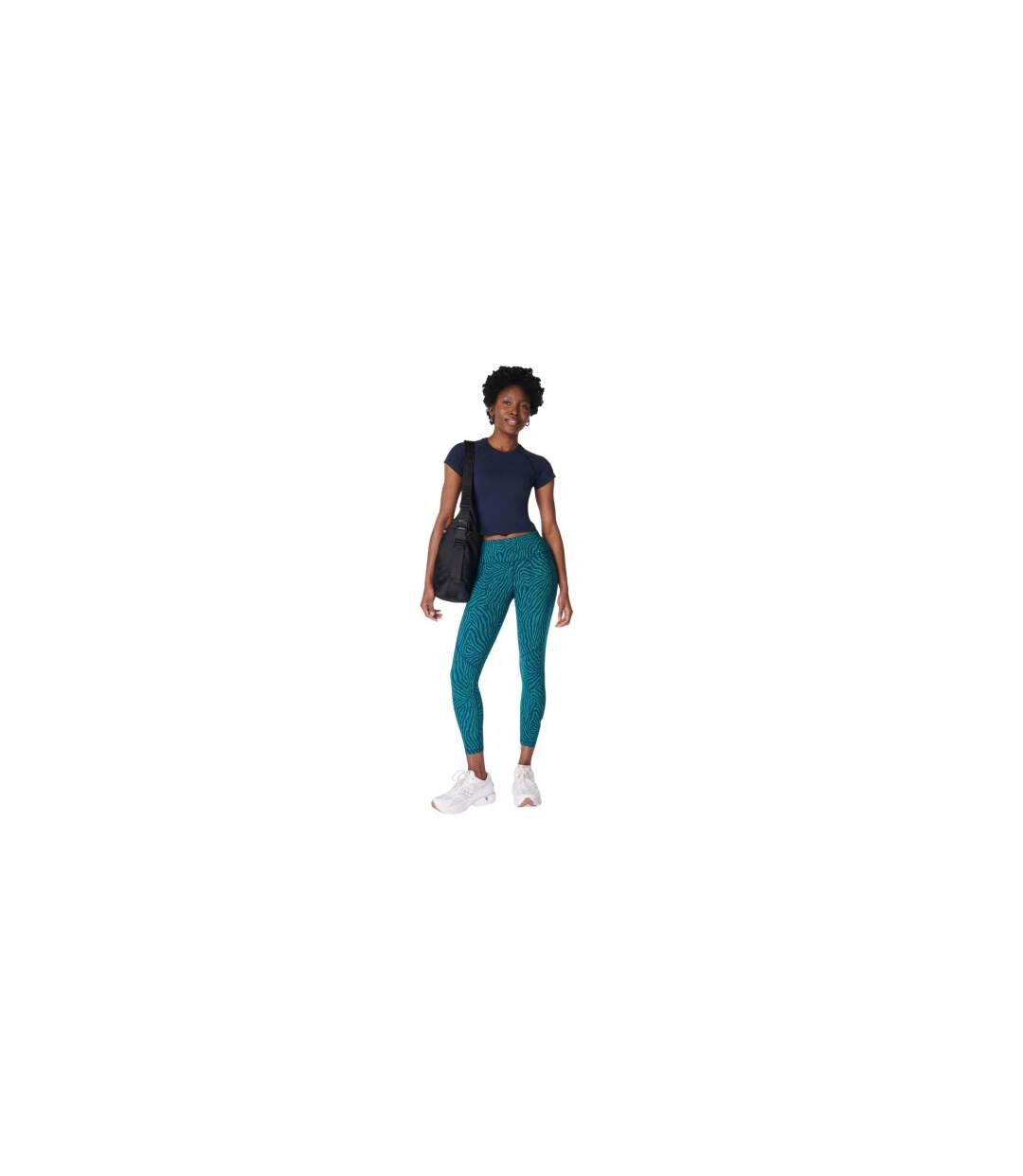Legging Entraînement Motif/style Imprimé Zèbre Power Femme Vert Sweaty Betty-1