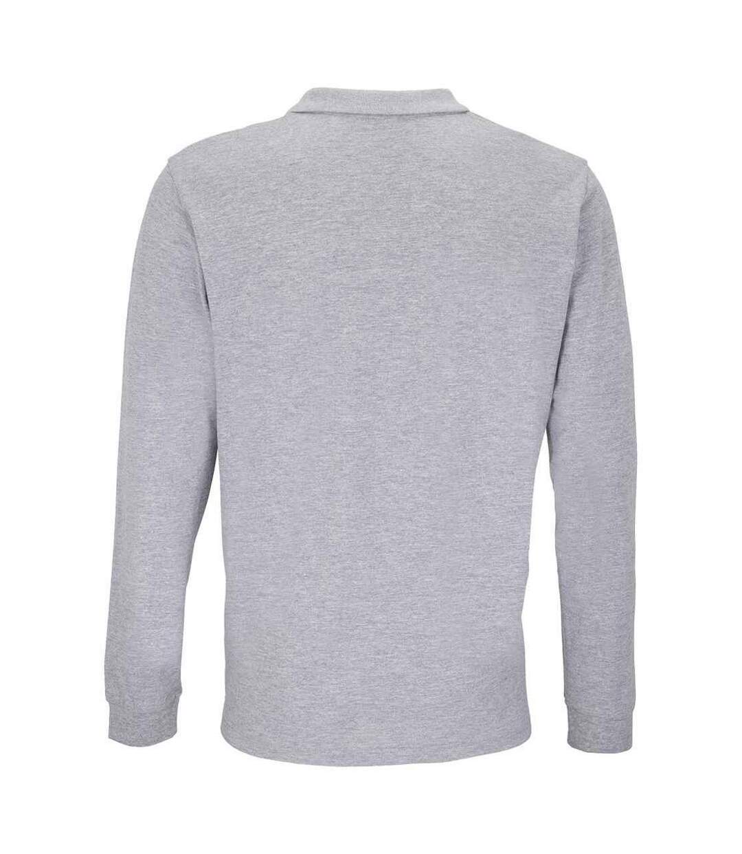 Polo planet adulte gris chiné SOLS