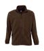 Unisex Adult North Fleece Jacket Dark Chocolate SOLS-1