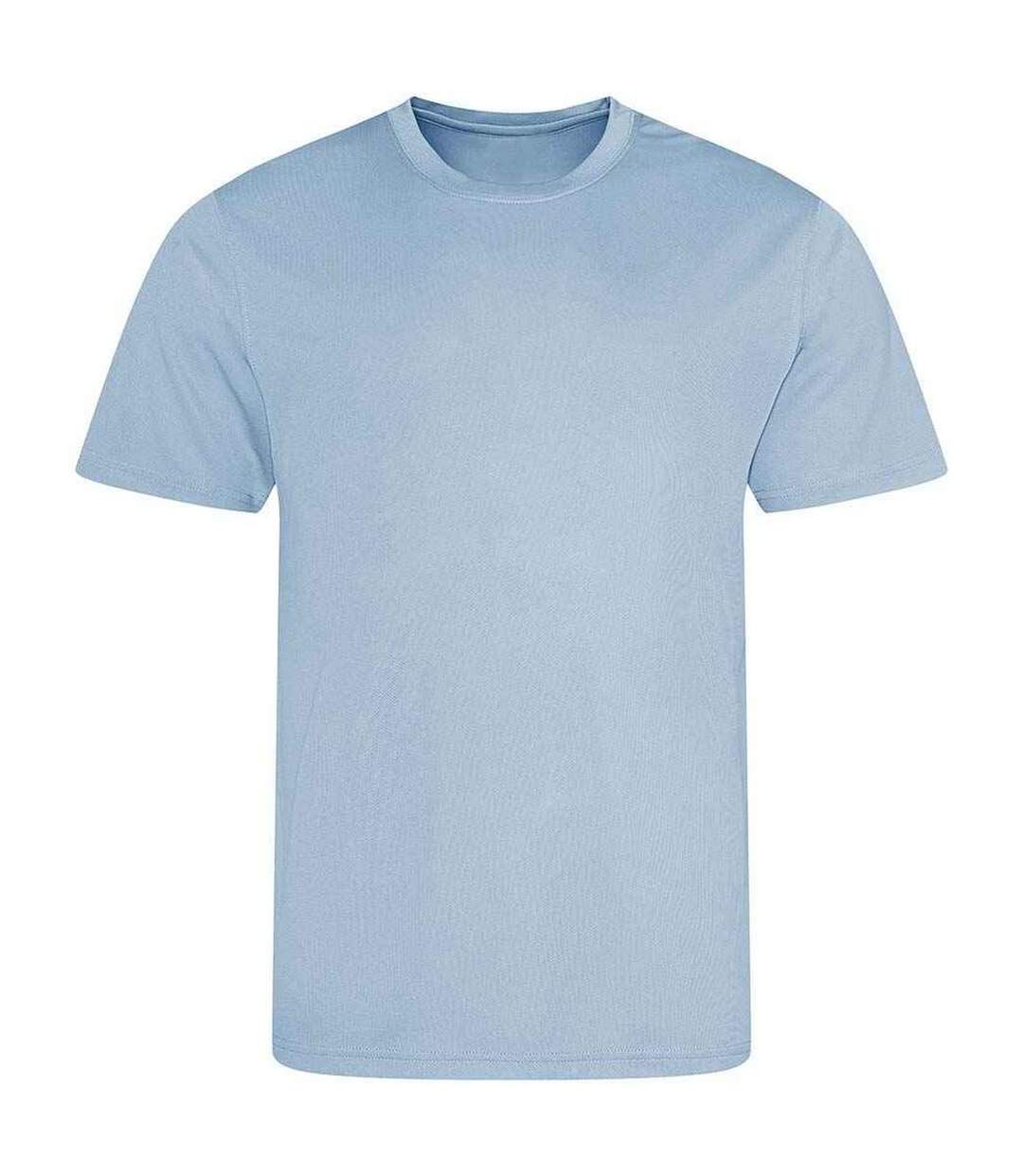 T-shirt just cool homme bleu ciel Awdis-1