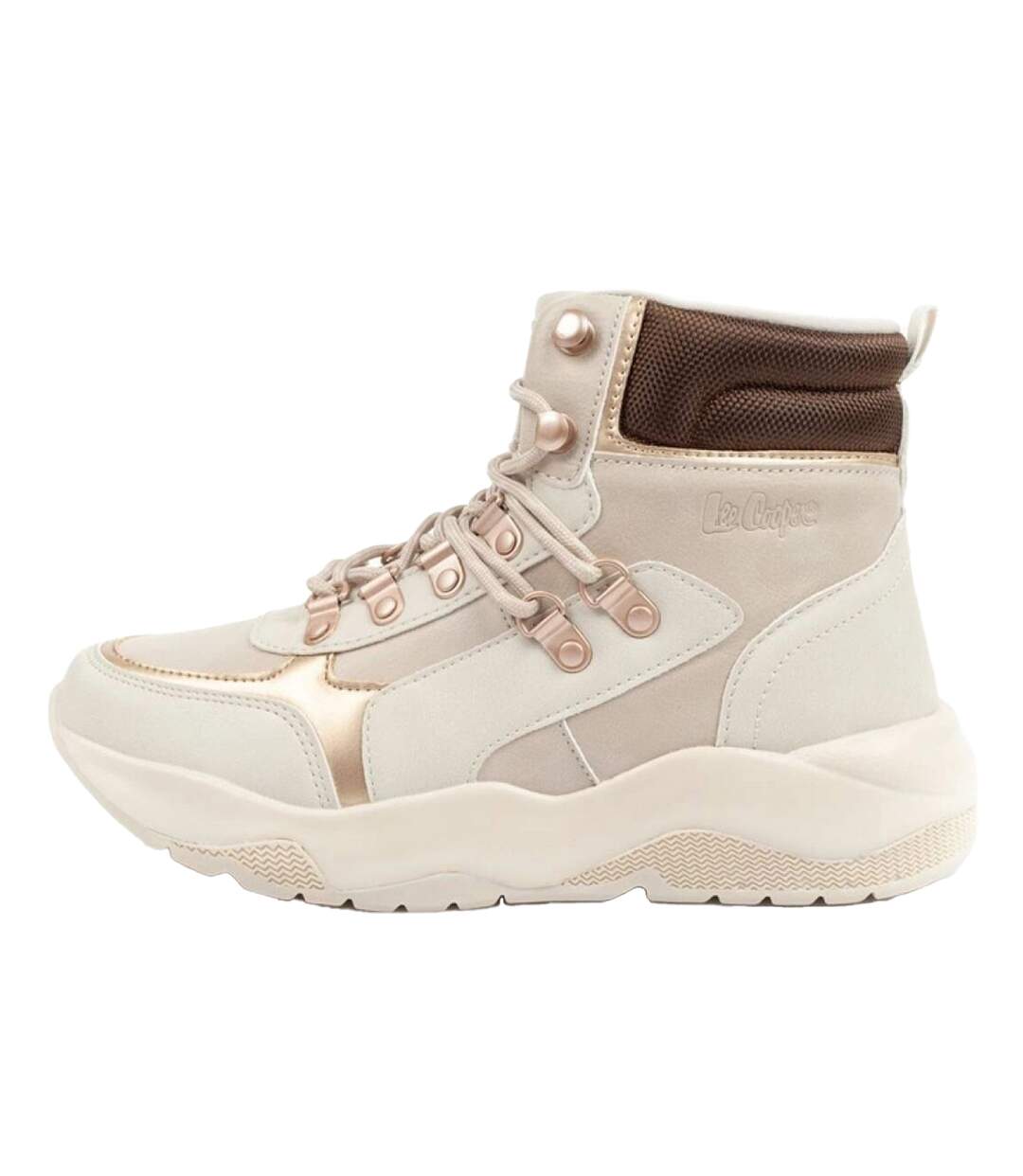 Baskets Femme Beige Lee Cooper-3