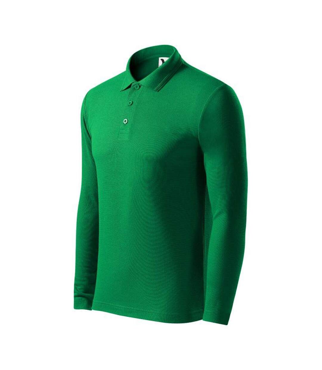 Polo Manches Longues Homme Vert Kelly Malfini-3