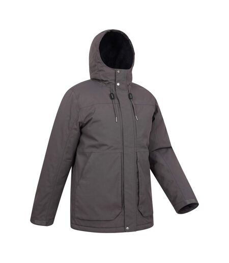 Mens coastline borg waterproof jacket dark grey Mountain Warehouse