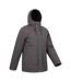 Mens coastline borg waterproof jacket dark grey Mountain Warehouse-4