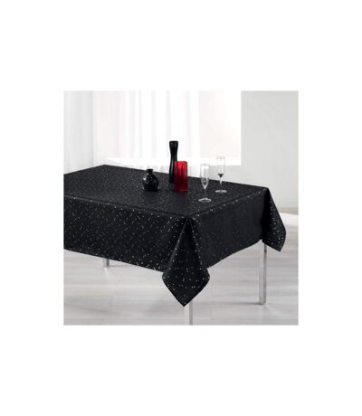 Nappe Rectangulaire Imprimée Shantung 150x240cm Noir