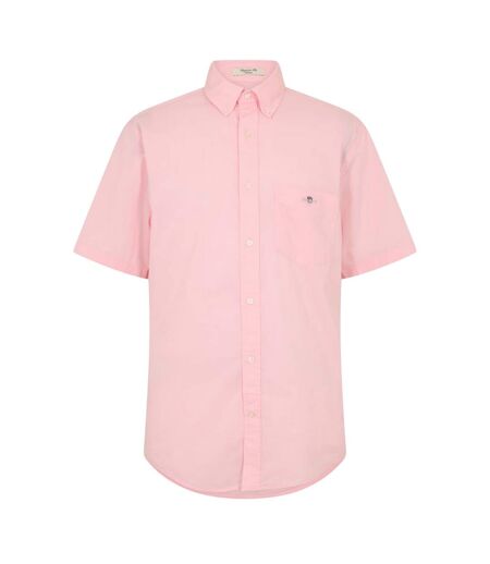 Chemise Manches Courtes Motif/style Logo Classic Homme Délavé Rose Gant