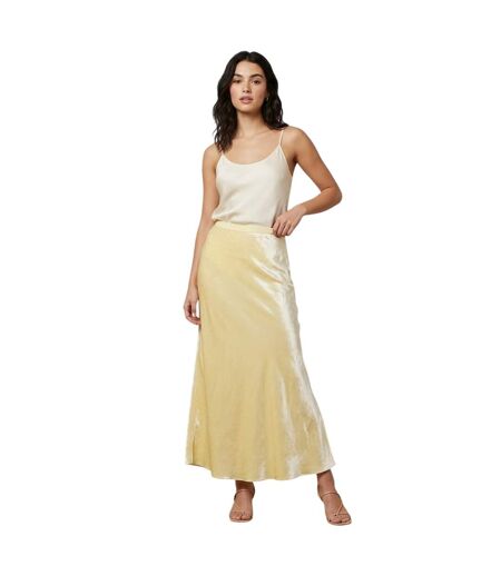 Womens/ladies Silk Maxi Skirt Cream Ralph Lauren