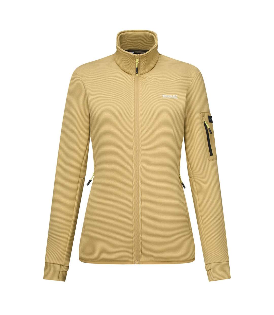 Veste De Sport Décontractée Et Unie Col Montant Lara Femme Beige Regatta-3