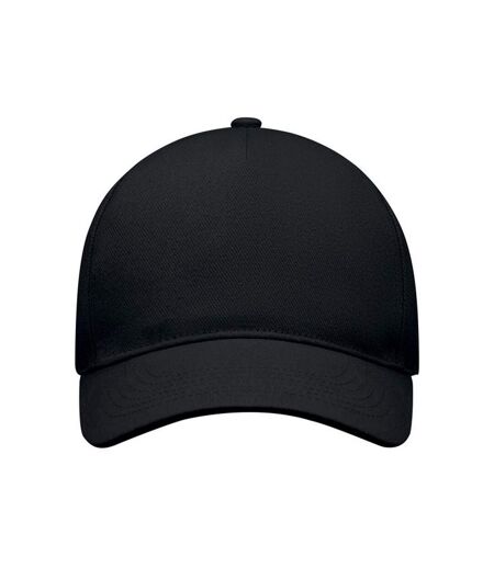 Singa 5 Panel Baseball Cap Black MidOcean