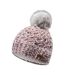 Bonnet D'hiver Ajana Femme Vieux Rose Bleu Blanc Iguana-3