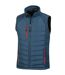 Unisex adult compass softshell padded gilet navy/red Result Genuine Recycled