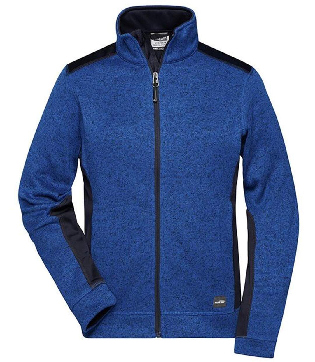 Veste polaire tricot de travail - Femme - JN861 - bleu roi mélange marine-2