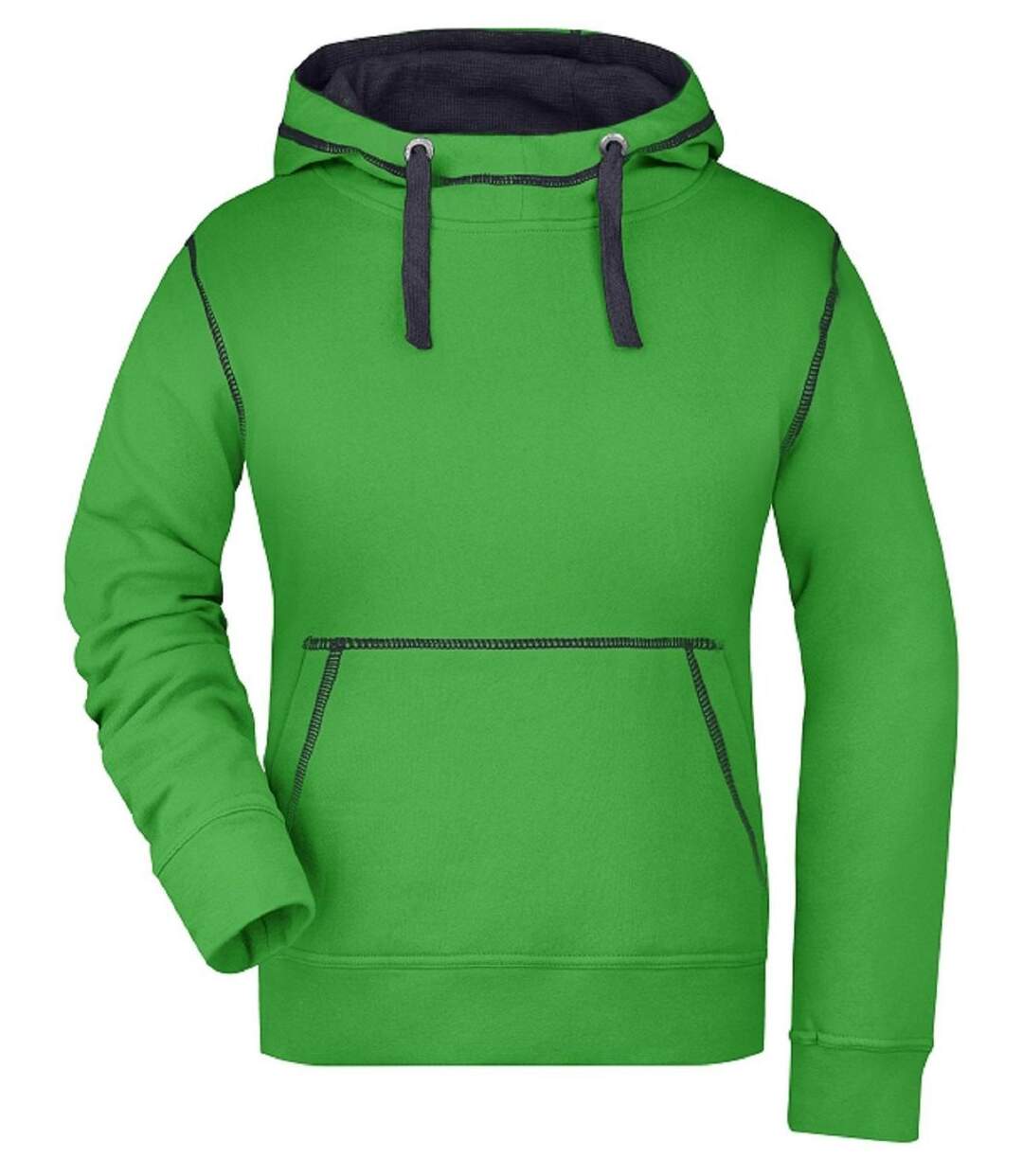 Sweat shirt à capuche femme - JN960 - vert et marine