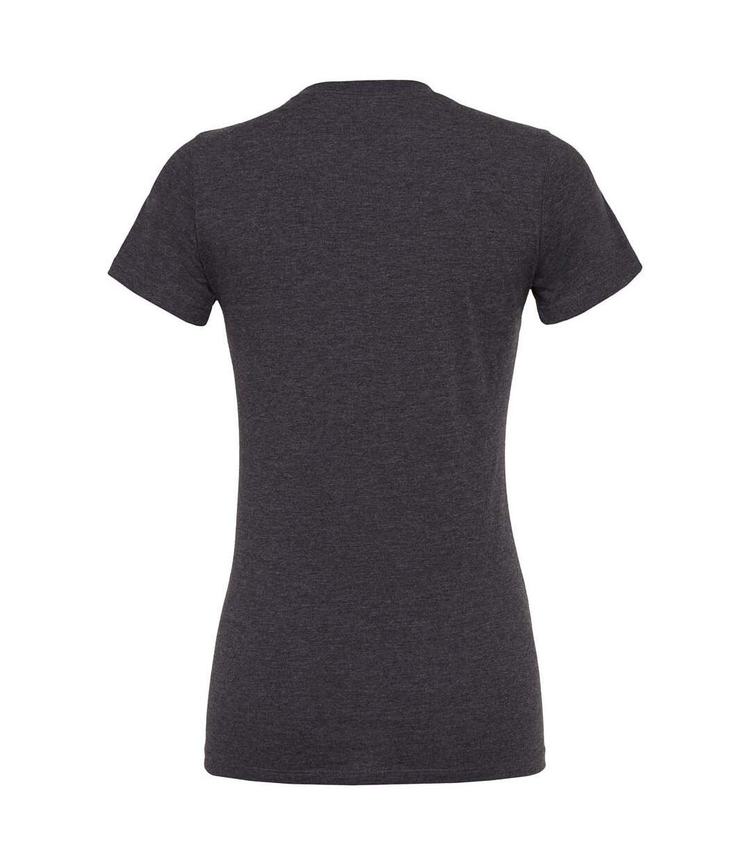 T-shirt cvc femme gris foncé chiné Bella + Canvas