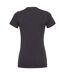 Womens/ladies cvc relaxed fit t-shirt dark heather grey Bella + Canvas