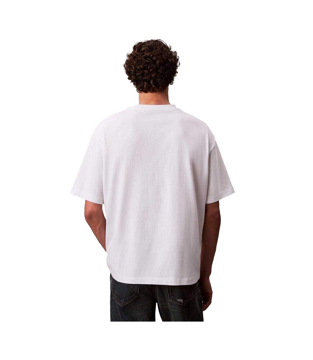 T-shirt Homme Blanc Calvin Klein-3