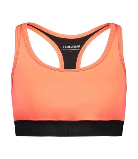 Brassière orange/noire femme le coq sportif training