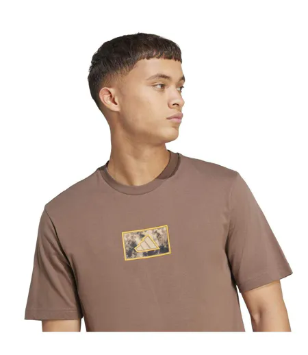 T-shirt Motif/style Logo Homme Marron Adidas