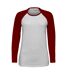 SOLS Womens/Ladies Milky Contrast Long Sleeve T-Shirt (White/Red) - UTPC3514