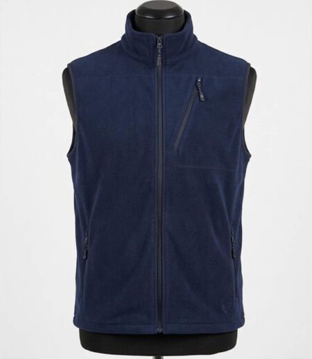 CHALLENGER CHAMBERY1 — Gilet sans manches polaire marine : haute protection thermique