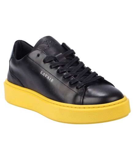 Baskets Style Logo Luna Homme Noir Jaune Lavair