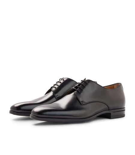 Mens Kensington Leather Derby Shoes Black Boss