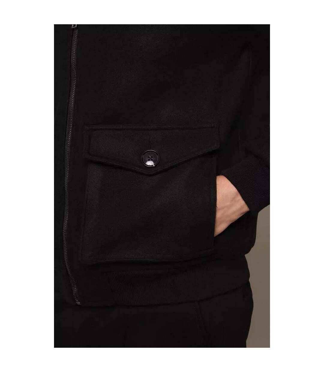 Burton Mens Faux Wool Regular Jacket (Black)
