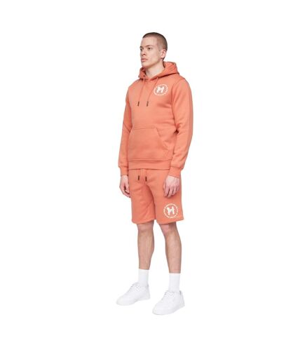 Sweat à capuche metafone homme rouge orangé Henleys Henleys