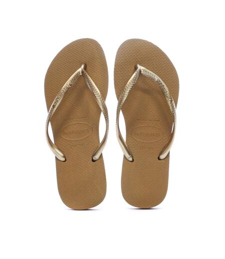 Tongs marron femme havaianas slim infradito