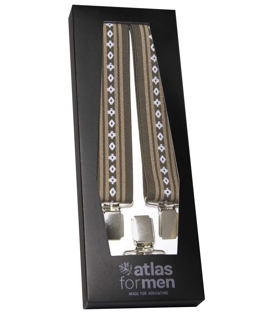 Men's Brown & Beige Braces  