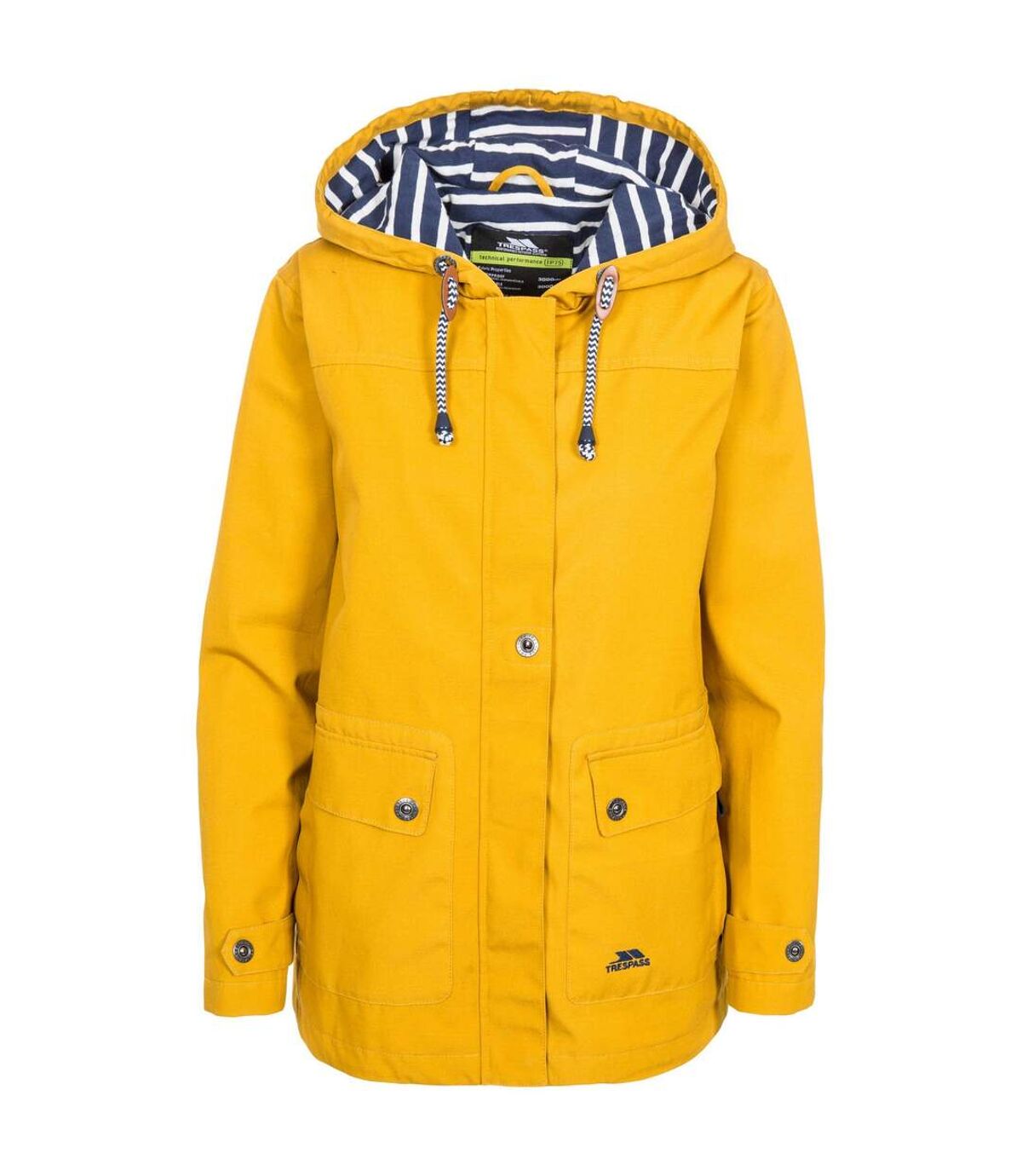 Trespass Womens/Ladies Seawater Waterproof Jacket (Maize Yellow)