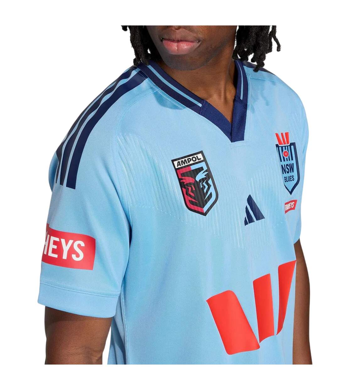 Haut De Rugby Motif/style Équipe De Nouvellegalles Du Sud De Rugby À Xiii 2025/2026 Homme Bleu Clair Adidas-4