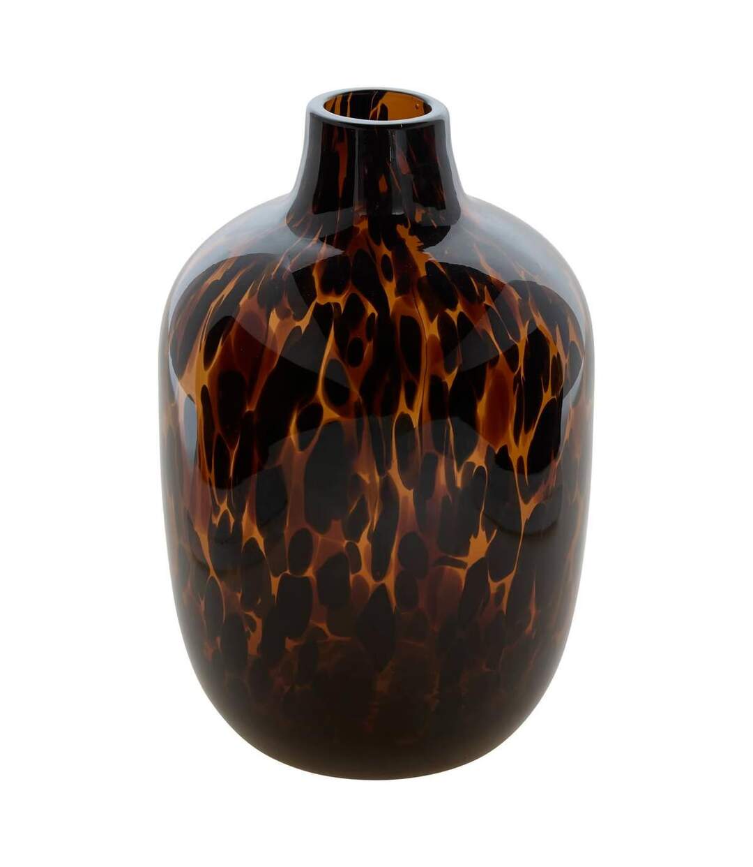 Vase Léopard en Verre Roen 25cm Ambre-1