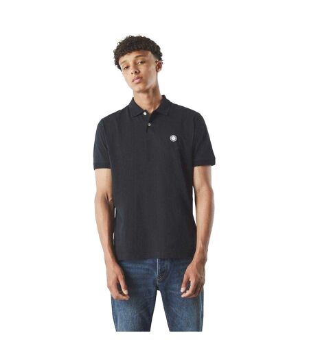 Mens Jerry Regular Polo Shirt Black Pretty Green