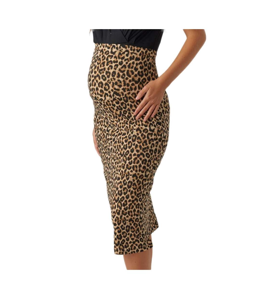 Jupe de Grossesse Léopard Femme Mamalicious Mia - XS-1