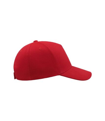 Atlantis Liberty Five Heavy Brush Cotton 5 Panel Cap (Red) - UTAB192