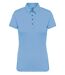 Polo jersey manches courtes - Femme - K263 - bleu ciel