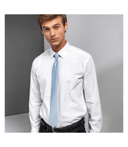Premier Colors Mens Satin Clip Tie (Steel) (One Size)