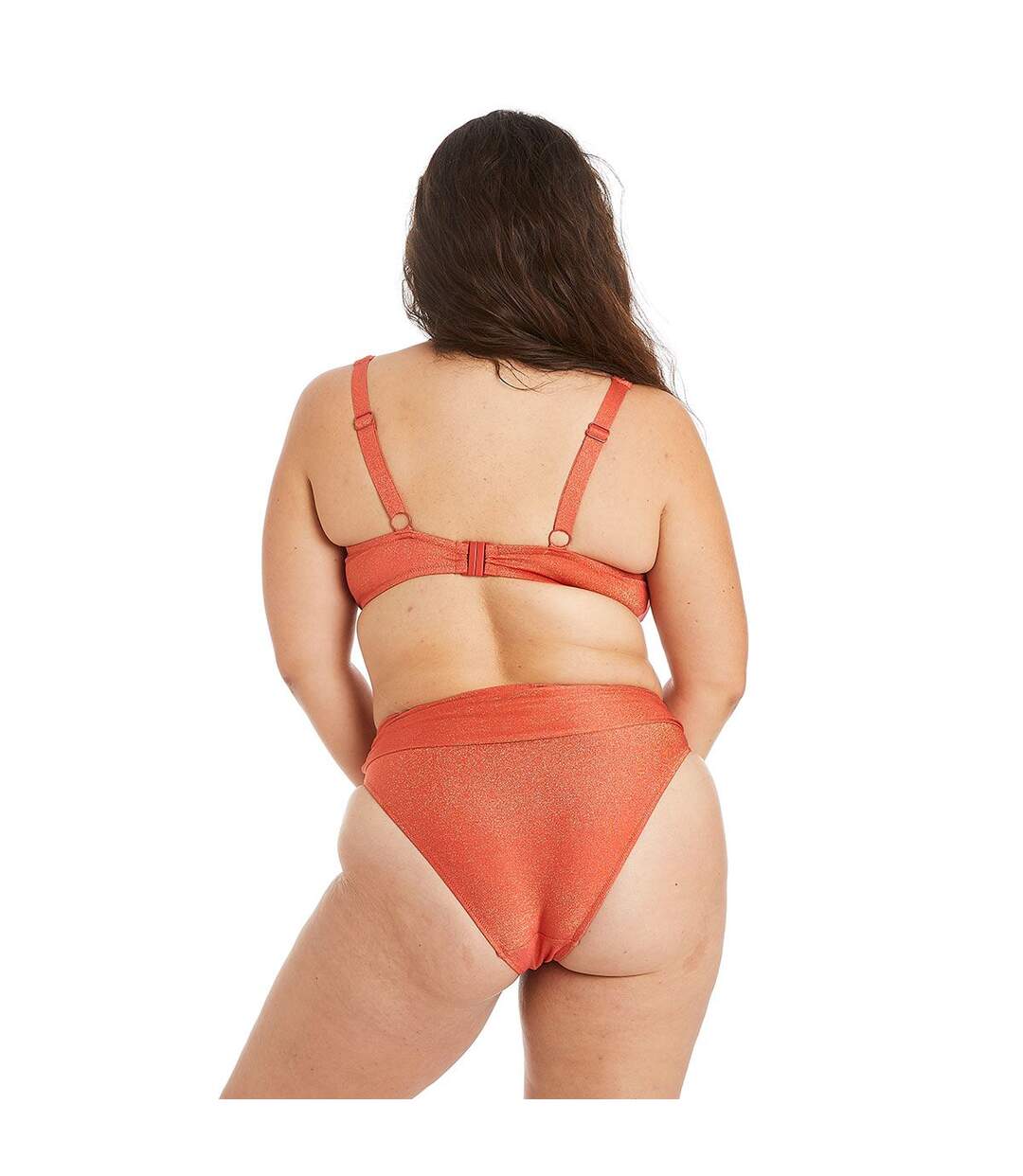 Haut de maillot de bain à armatures orange Maui-4