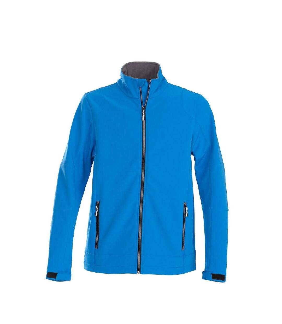 Mens Trial Soft Shell Jacket Ocean Blue Printer-1
