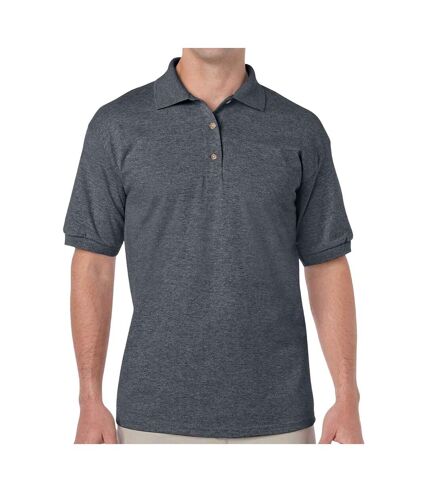 Polo classic homme gris foncé chiné Gildan