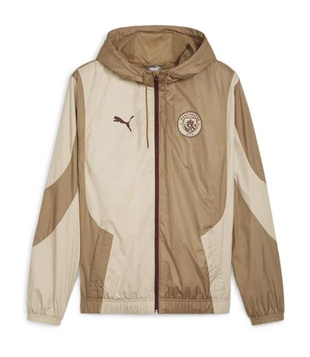 Mens Manchester City Woven Jacket Sand Puma